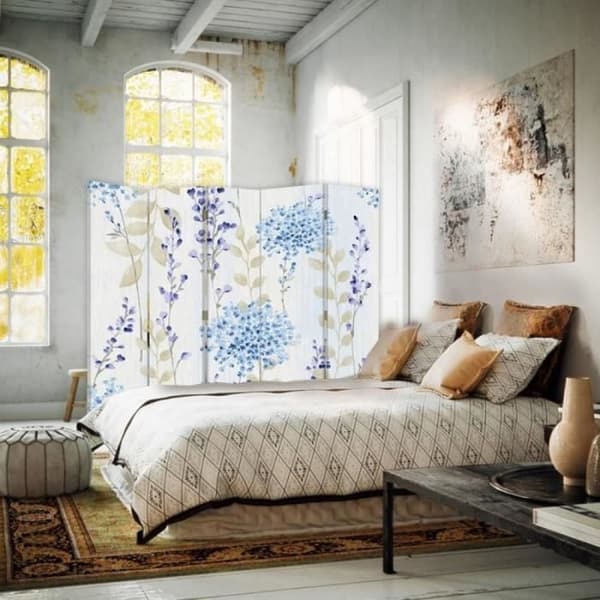 Legendarte - Skärm - Skiljevägg med tryck på båda sidor Country Blossoms cm. 180x170 (5x)