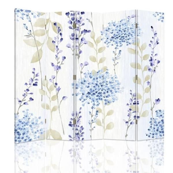 Legendarte - Skärm - Skiljevägg med tryck på båda sidor Country Blossoms cm. 180x170 (5x)