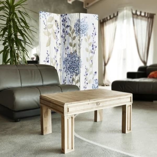 Legendarte - Skärm - Skiljevägg med tryck på båda sidor Country Blossoms cm. 110x150 (3x)