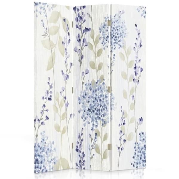 Legendarte - Skärm - Skiljevägg med tryck på båda sidor Country Blossoms cm. 110x150 (3x)