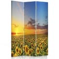 Miniatyrbild 1 av 4: Legendarte - Skärm - Skiljevägg med fram-/baktryck Sunflower Sunset cm. 110x150 (3x)