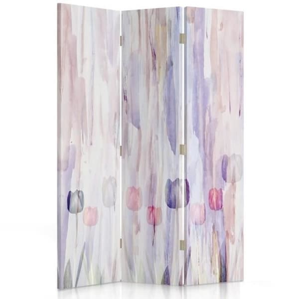 Legendarte - Skärm - Skiljevägg med tryck fram/bak Modern Art Tulpan cm. 110x150 (3x)