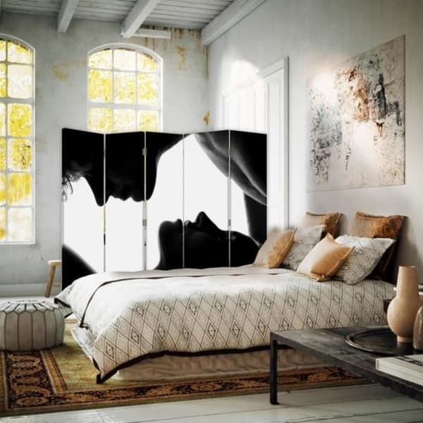 Legendarte - Skärm - Skiljevägg med fram-/baktryck First Kiss cm. 180x170 (5x)