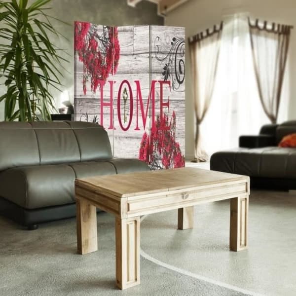 Legendarte - Skärm - Skiljevägg med dubbelsidigt tryck Loving Home cm. 110x150 (3x)