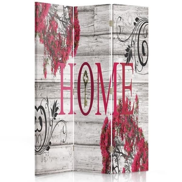 Legendarte - Skärm - Skiljevägg med dubbelsidigt tryck Loving Home cm. 110x150 (3x)