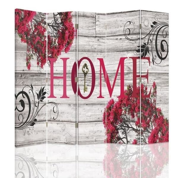 Legendarte - Skärm - Skiljevägg med dubbelsidigt tryck Loving Home cm. 180x170 (5x)
