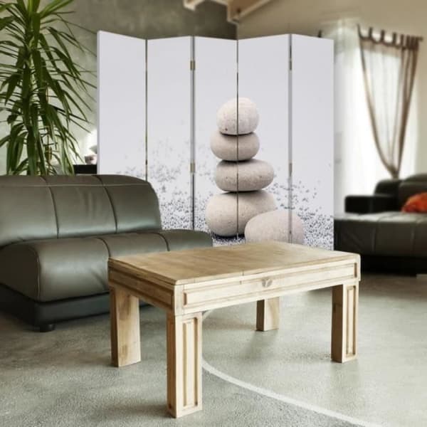 Legendarte - Skärm - Skiljevägg med fram-/baktryck Pebble cm. 180x170 (5x)
