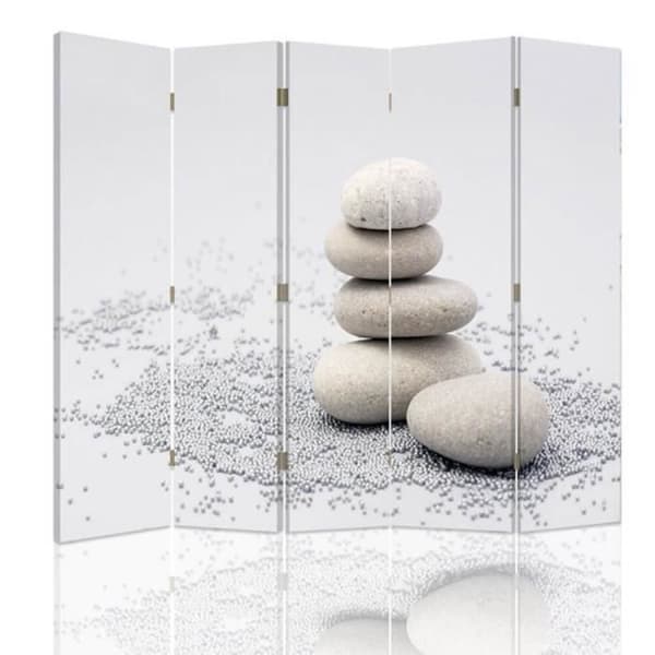 Legendarte - Skärm - Skiljevägg med fram-/baktryck Pebble cm. 180x170 (5x)