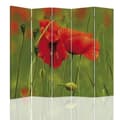Miniatyrbild 1 av 4: Legendarte - Skärm - Skiljevägg med tryck fram/bak Poppy Akvarell cm. 180x170 (5x)