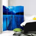 Miniatyrbild 3 av 4: Legendarte - Skärm - Skiljevägg med fram/bak tryck Blue Lagoon cm. 180x170 (5x)