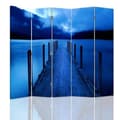 Miniatyrbild 1 av 4: Legendarte - Skärm - Skiljevägg med fram/bak tryck Blue Lagoon cm. 180x170 (5x)