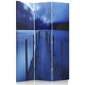 Miniatyrbild 1 av 4: Legendarte - Skärm - Skiljevägg med fram/bak tryck Blue Lagoon cm. 110x150 (3x)
