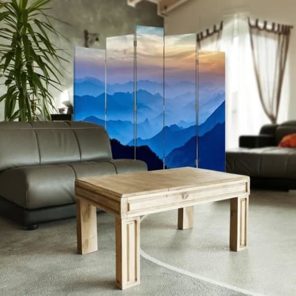 Legendarte - Skärm - Skiljevägg med fram/bak tryck Skogsberg cm. 180x170 (5x)