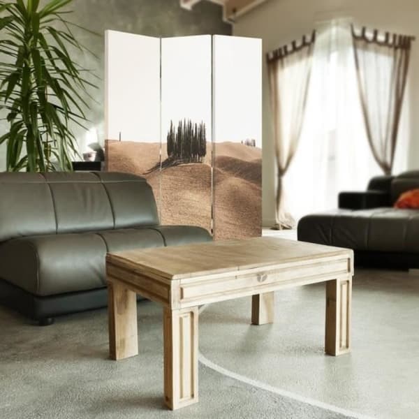 Legendarte - Skärm - Skiljevägg med dubbelsidigt tryck Rolling Hills Karta cm. 110x150 (3x)