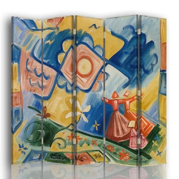 Legendarte - Skärm - Skiljevägg med dubbelsidiga trycksångare - Josef Capek cm. 180x170 (5x)