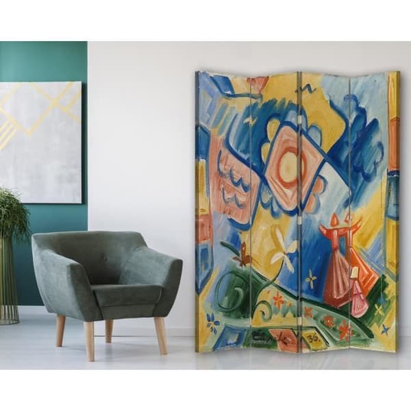 Legendarte - Skärm - Skiljevägg med dubbelsidiga trycksångare - Josef Capek cm. 145x170 (4x)