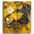 Miniatyrbild 1 av 4: Legendarte - Skärm - Skiljevägg med dubbelsidigt tryck Katter - Natalia Goncharova cm. 145x170 (4x)