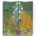 Miniatyrbild 1 av 4: Skärm - Skiljevägg med recto-verso Tryck Jarden De Fleurs - Gustav Klimt cm. 145x170 (4x)