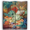 Miniatyrbild 1 av 4: Legendarte - Skärm - Stillebensvägg med blommor och frukter - Jan van Huysum cm. 145x170 (4x)
