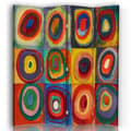 Miniatyrbild 1 av 4: Legendarte - Skärm - Skiljevägg med dubbelsidig utskrift Färgtest - Wassily Kandinsky cm. 145x170 (4x)