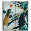 Miniatyrbild 1 av 4: Legendarte - Skärm - Skiljevägg med fram/bak tryck Romantiskt landskap - Wassily Kandinsky cm. 145x170 (4x)