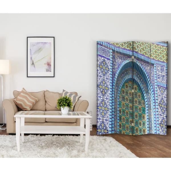 Legendarte - Skärm - Skiljevägg med tryck på båda sidor Jerusalem - Tempelberget cm. 145x170 (4x)