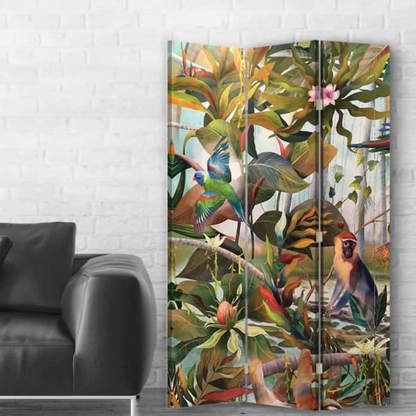 Jungle Sun Screen - Dekorativ innervägg - 110x150cm