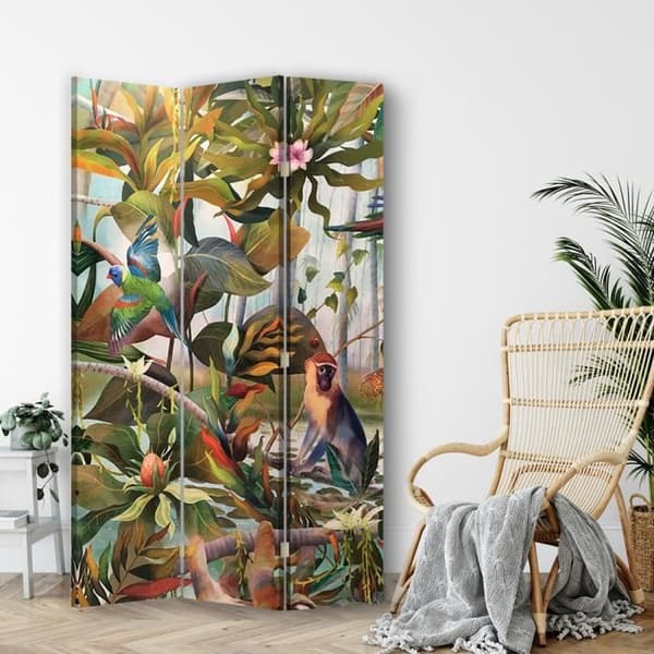 Jungle Sun Screen - Dekorativ innervägg - 110x150cm