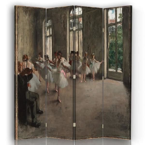 Legendarte - Skärm - Partition med repetition recto / verso tryck - Edgar Degas cm. 145x170 (4x)