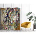 Miniatyrbild 3 av 4: Legendarte - Skärm - Skiljevägg med fram-/baktryckskomposition VII - Wassily Kandinsky cm. 180x170 (5x)