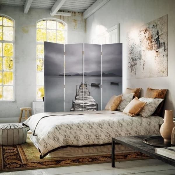 Legendarte - Skärm - Skiljevägg med fram-/baktryck Ocean Bridge cm. 145x170 (4x)