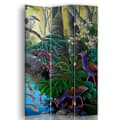 Miniatyrbild 1 av 4: Animals at the River Screen - Dekorativ invändig skiljevägg - 110x150cm