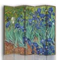 Miniatyrbild 1 av 4: Legendarte - Skärm - Skiljevägg med fram-/baktryck Iris - Vincent Van Gogh cm. 180x170 (5x)