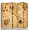Miniatyrbild 1 av 4: Legendarte - Skärm - Skiljevägg med dubbelsidigt tryck American Journeys cm. 180x170 (5x)