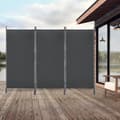 Miniatyrbild 3 av 4: Paravent - XMTECH - 3 Paneler - Fällbar - Integritetsskydd - Antracit 275x180 cm