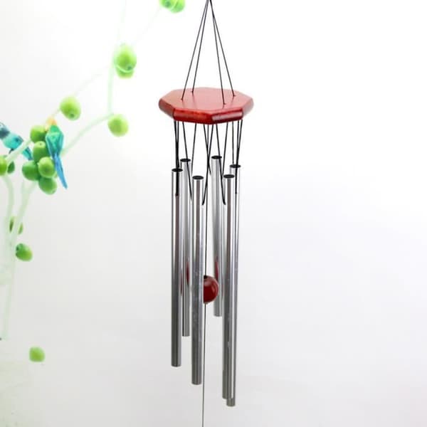 Wind Chimes Aluminiumrör Utomhushängande prydnad för trädgårdsinredning kou30830
