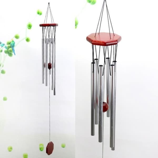 Wind Chimes Aluminiumrör Utomhushängande prydnad för trädgårdsinredning kou30830