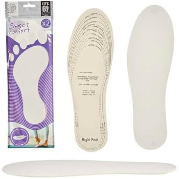 Inläggssulor - BIGBUY HOME - Standard - TNT Latex - 12 enheter - Klippbar upp till 46