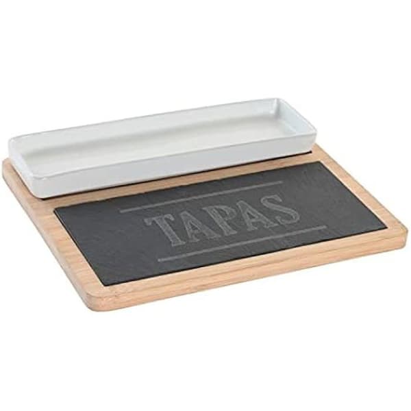 Förrättsset - DKD HOME DECOR - Svart - 24 x 7 x 2,5 cm - Samtida - Design