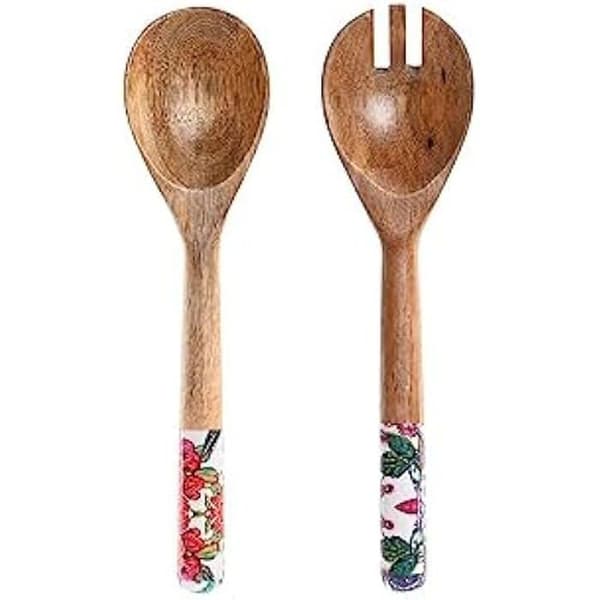 Köksredskapsset - DKD Home Decor - Flerfärgad - Massivt trä - 2 x 6 x 32 cm - Blandat