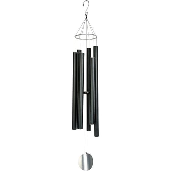 Art Bizniz vindspel Aureole Tunes 90 cm svart aluminium