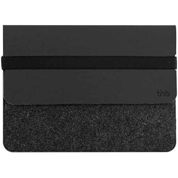 Laptopfodral - T'NB - Tillverkat i Frankrike - Ekofilt - Återvunnet läder - 13/14 tum