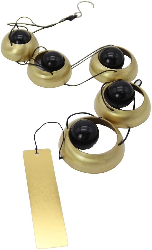 Lollanda Wind Chime in Copper – viisikerroksinen pagodimuotoilu selkeällä sävyllä, retro metallikoriste kotiin ja puutarhaan