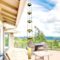 Pikkukuva 2 / 7: Lollanda Wind Chime in Copper – viisikerroksinen pagodimuotoilu selkeällä sävyllä, retro metallikoriste kotiin ja puutarhaan