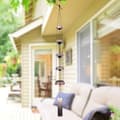 Pikkukuva 5 / 6: Lollanda Wind Chime in Copper – viisikerroksinen pagodimuotoilu selkeällä sävyllä, retro metallikoriste kotiin ja puutarhaan
