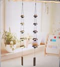 Pikkukuva 6 / 6: Lollanda Wind Chime in Copper – viisikerroksinen pagodimuotoilu selkeällä sävyllä, retro metallikoriste kotiin ja puutarhaan