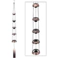Pikkukuva 1 / 6: Lollanda Wind Chime in Copper – viisikerroksinen pagodimuotoilu selkeällä sävyllä, retro metallikoriste kotiin ja puutarhaan