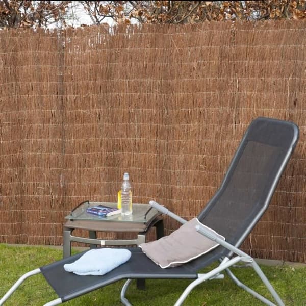 Ljungträdgårdsskärm 1 x 3 m 5 cm tjock