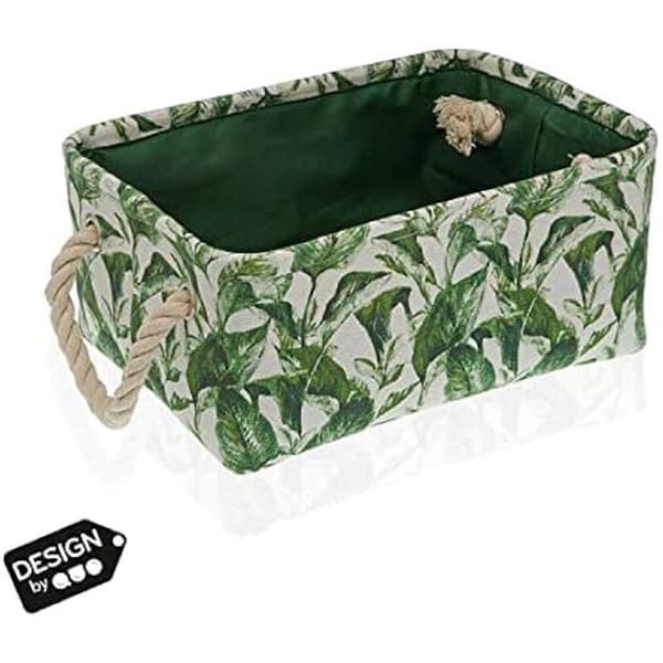 Korg - VERSA - Tropisk - Flerfärgad - Textil - 23x29x30 cm