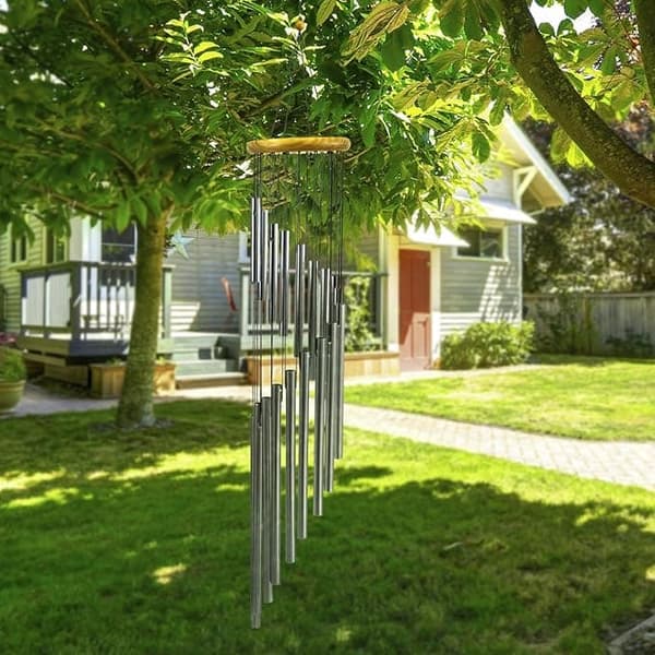 OBOSOE 12-Tube Wind Chime – Dekorativ udendørs havevindklokke med beroligende klang
